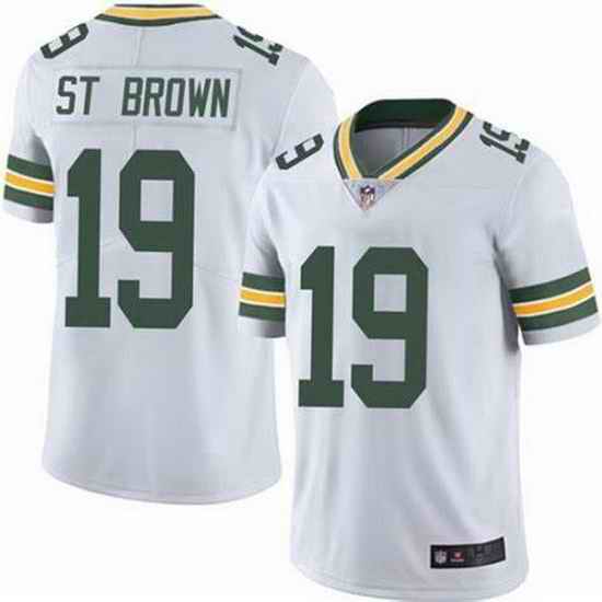 Nike Packers 19 Equanimeous St  Brown White Vapor Untouchable Limited Jersey